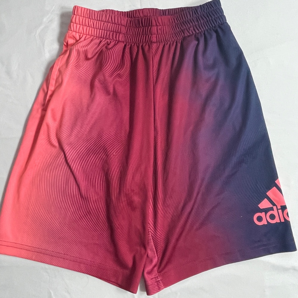 Adidas Boys Athletic Shorts - Pink and Navy